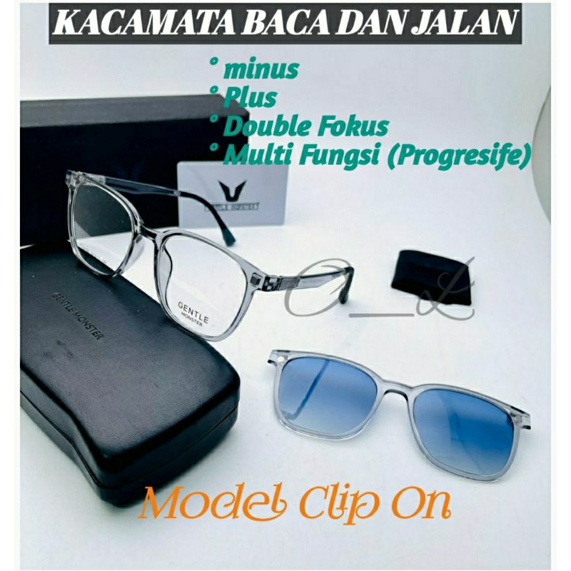 KACAMATA Model CLIP ON /Minus/Plus/Progressive