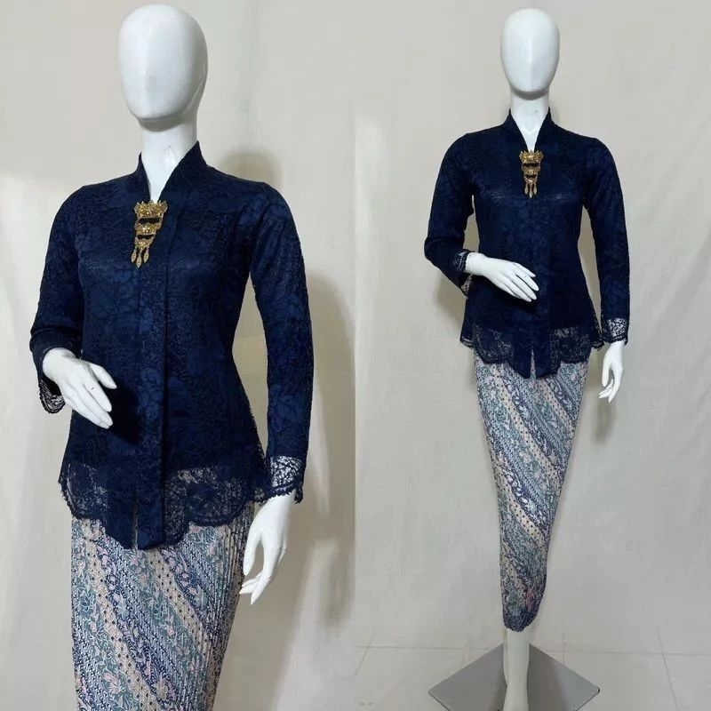 Setelan Kebaya Brokat Kartini / Kebaya Brokat Kutu baru Floy / Kebaya Hijab Busui / Kebaya Pesta
