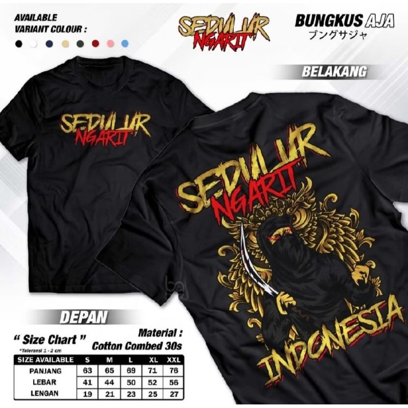 KAOS SEDULUR NGARIT INDONESIA