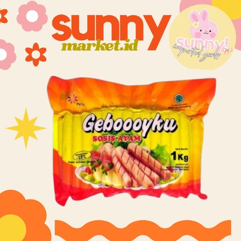 

SUNNYMARKET - GEBOYKU GEBOOOYKU SOSIS AYAM 1 KG