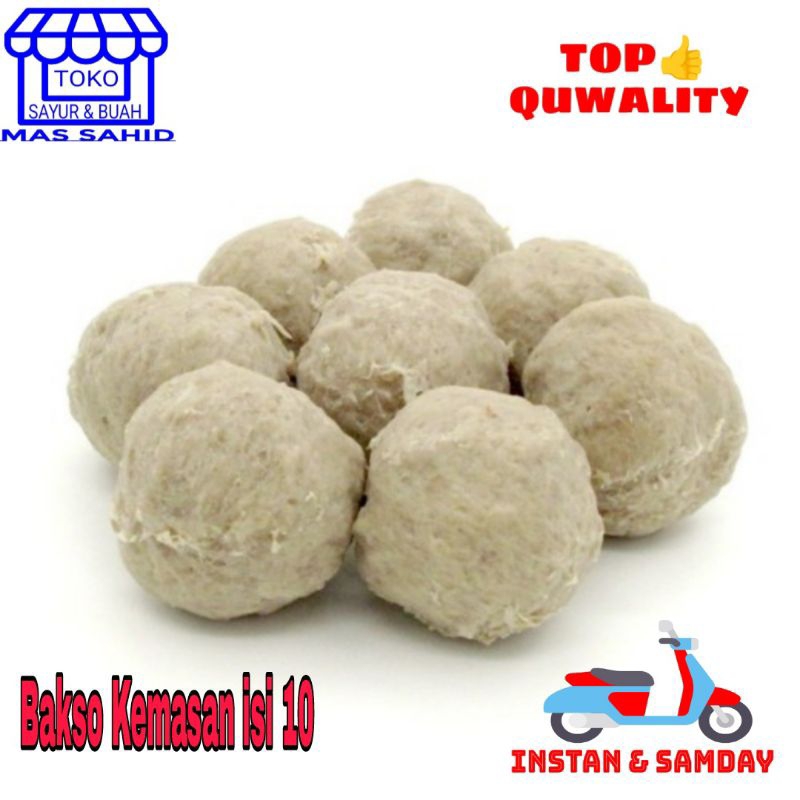 Bakso Sapi Ayam Aneka Bakso Premium Bakso Kemasan isi 10 Bakso