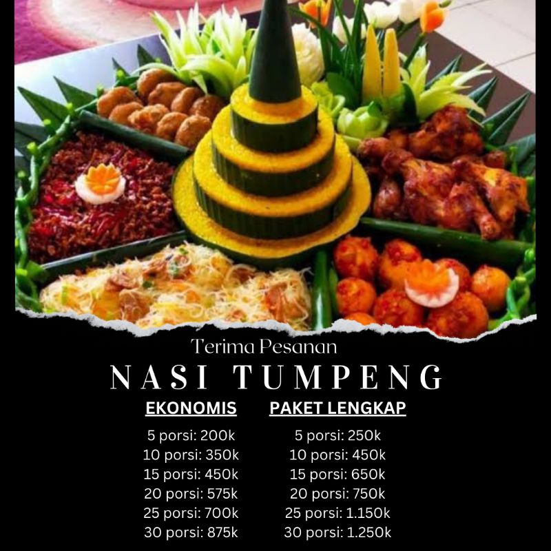 

Paket nasi tumpeng untuk ulang tahun dll