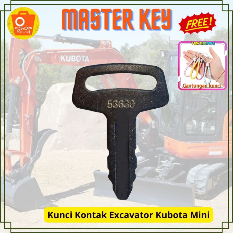 Kunci Excavator Kubota Mini Kunci Kontak 53630 Kubota