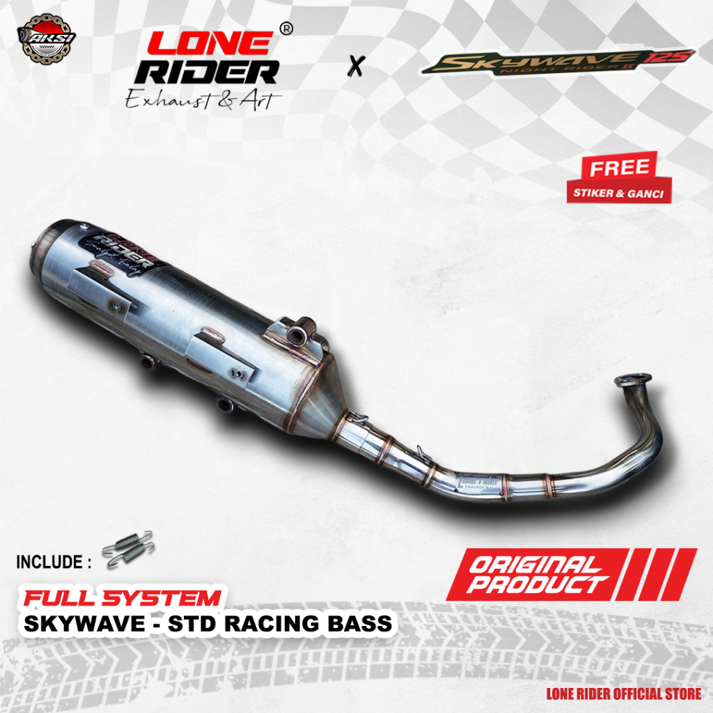 ORIGINAL LONE RIDER Standar Racing Skywave Hayate - Knalpot Racing Lone Rider Skywave Hayate
