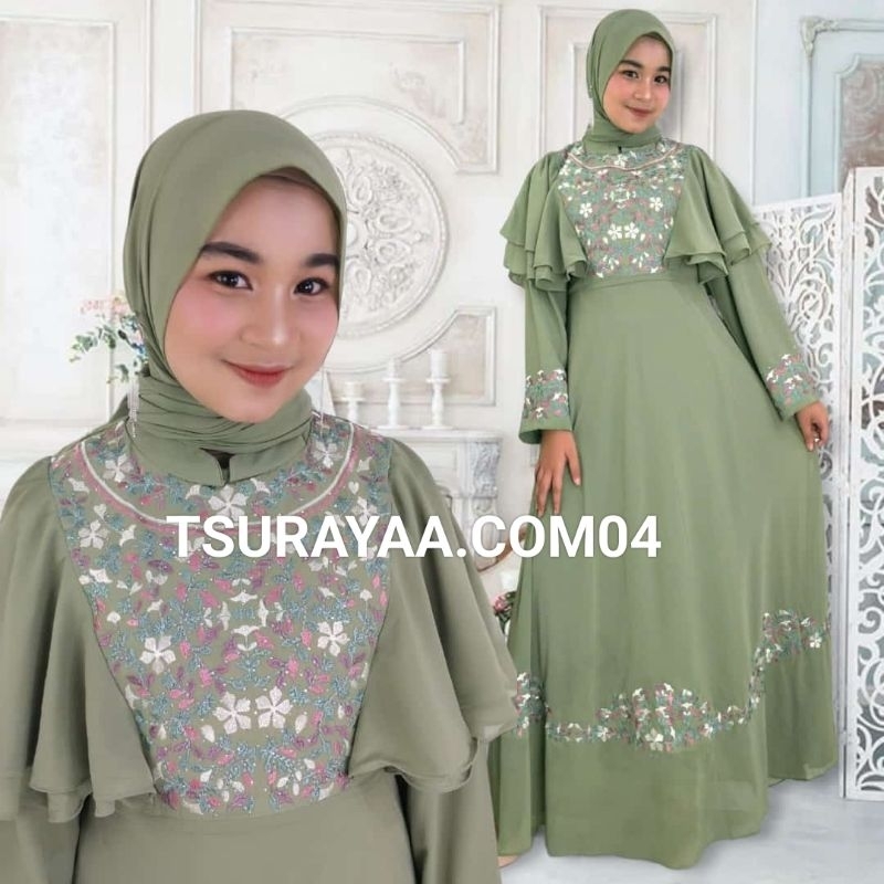 TS.04/(cod)new gamis felicia/gamis seruty/gamis bordir/gamis/gamis terbaru/gamis murah#gamissultan