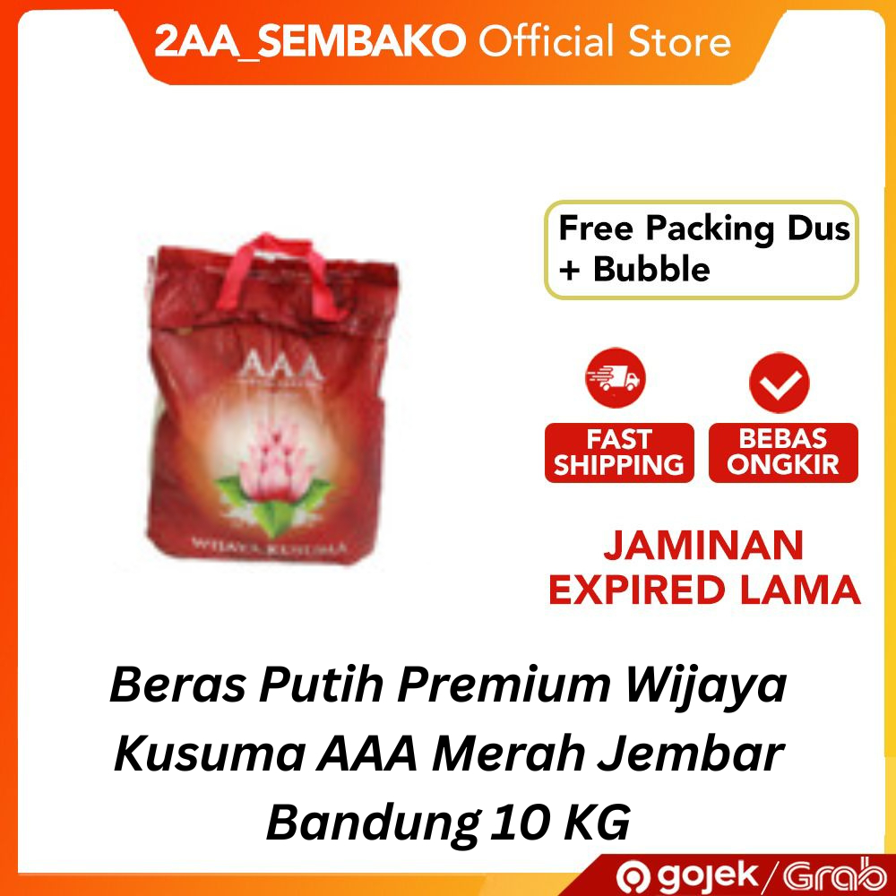 

Beras Putih Premium Wijaya Kusuma AAA Merah Jembar Bandung 10 KG