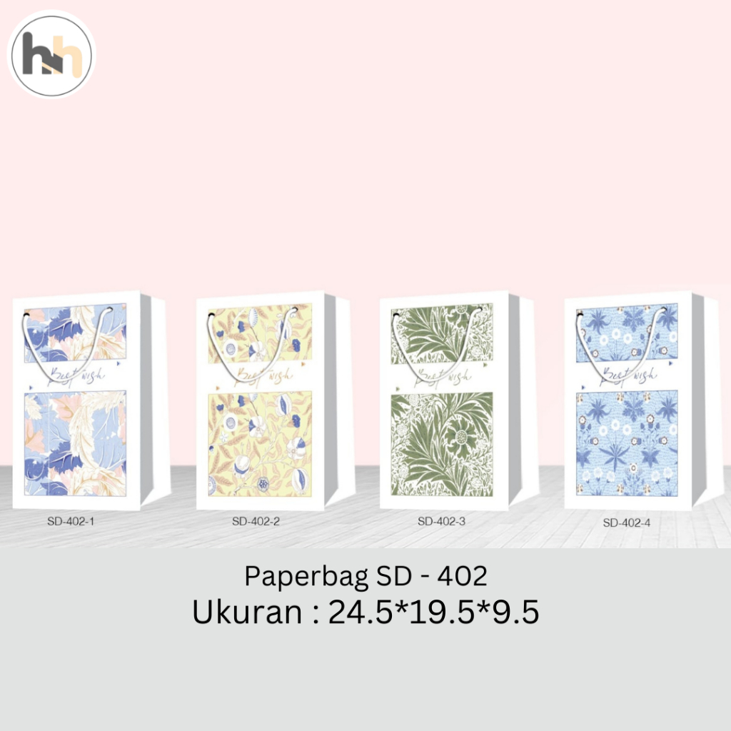 

[SD-402] Paperbag motif tali 24.5X19.5X9.5 Paperbag Ulang Tahun Tas Hadiah Sovenir Ulang Tahun