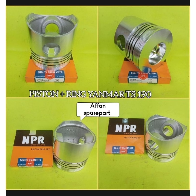 PISTON WITH RING YANMAR TS 190 / PISTON DAN RING YANMAR TS 190