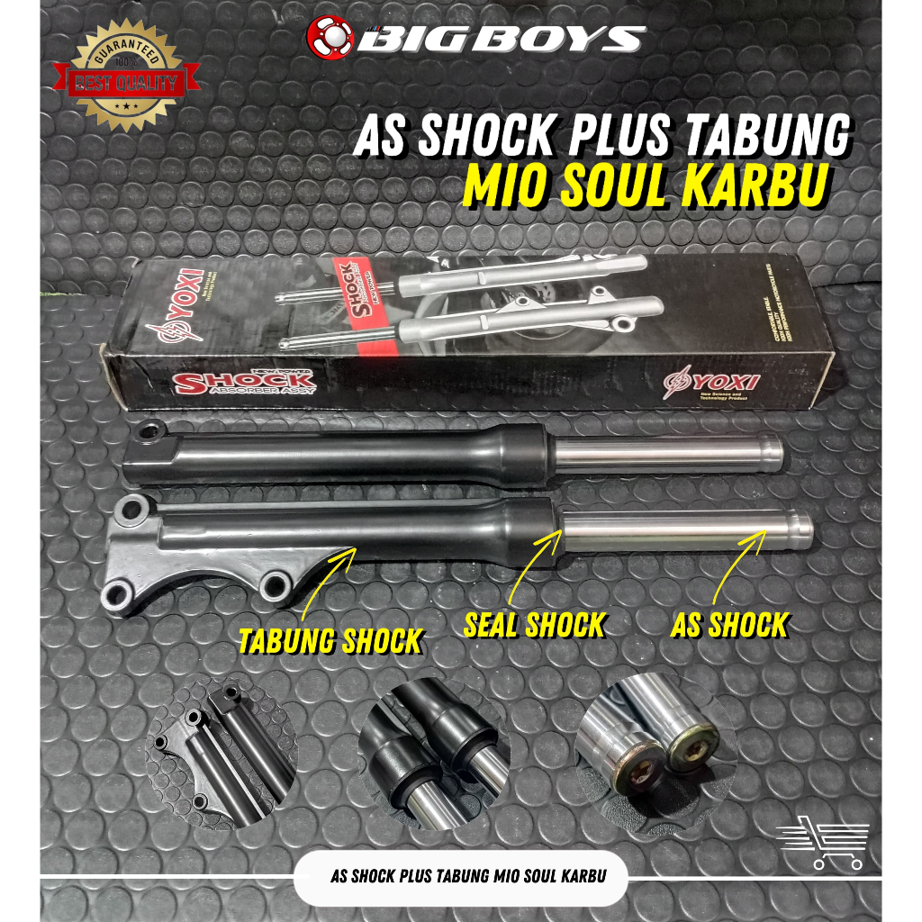 AS SHOCK DEPAN PLUS TABUNG YAMAHA MIO SOUL LAMA / KARBU MIO SOUL AS SHOCK DEPAN SET YOXI