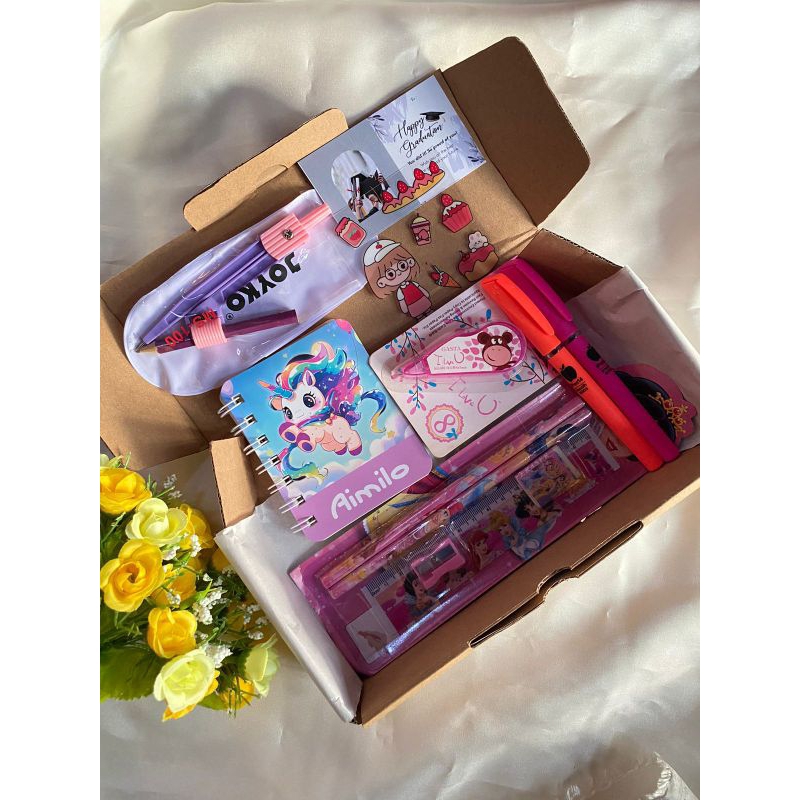 Hampers Giftbox Alat Tulis Aesthetic