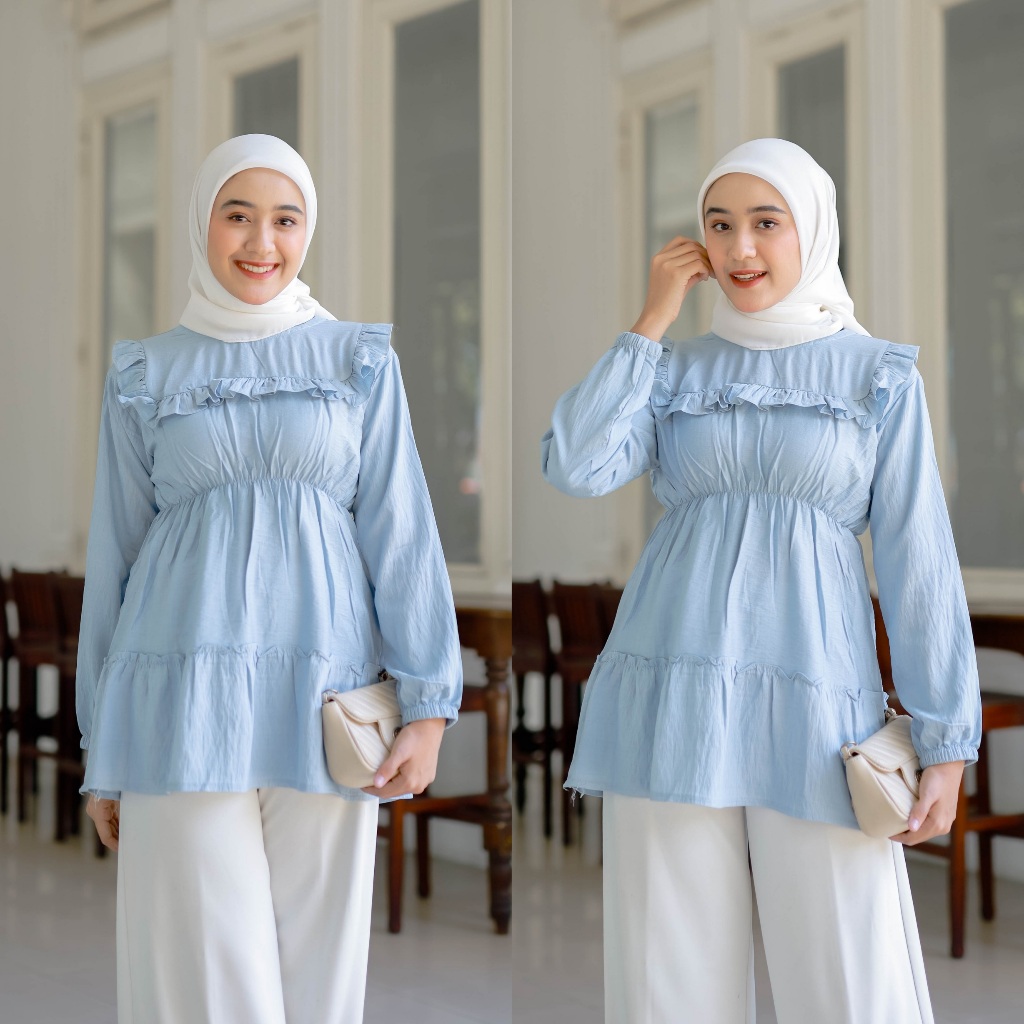 LEVIORA Blouse Polos Linen