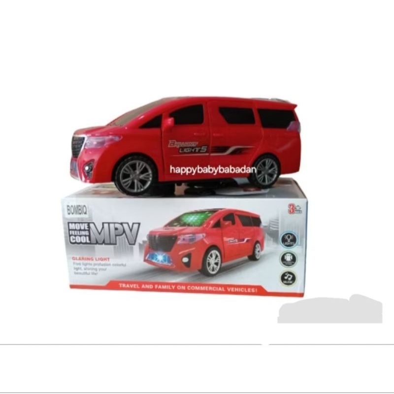 Mainan Mobil MPV Alphard Pintu Garasi Tutup Buka