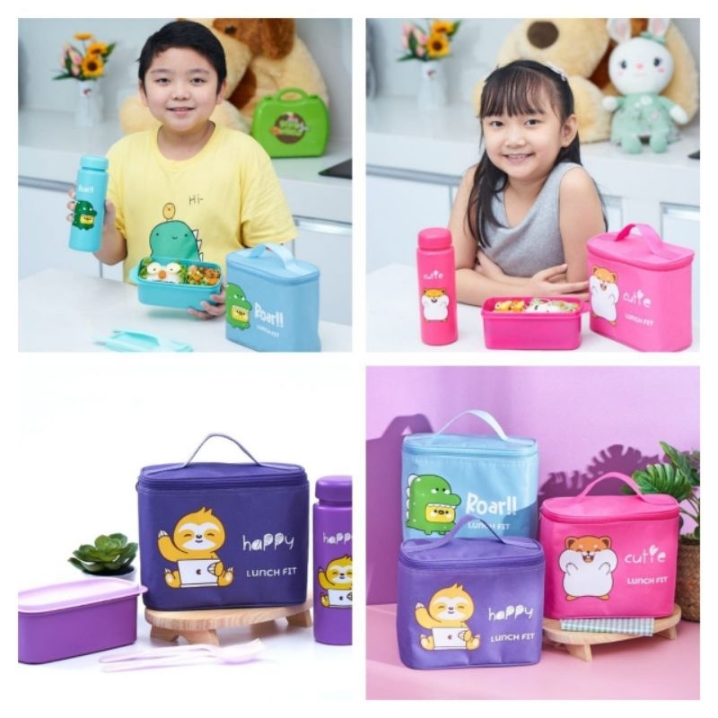 Tas Bekal Set Jenni Kids Lunch Fit