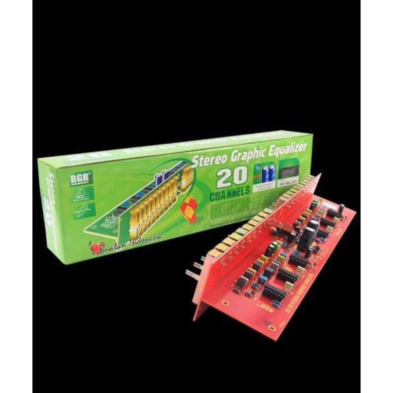 Kit Equalizer 20 Channel Stereo 20 Chanel Potensio Geser - Stereo Graphic Equalizier