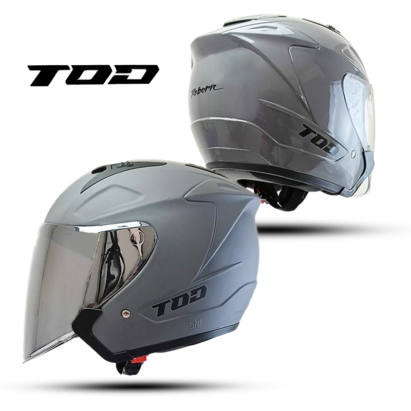 HELM DEWASA HALFFACE PRIA WANITA TOD REBORN SNI ORIGINAL