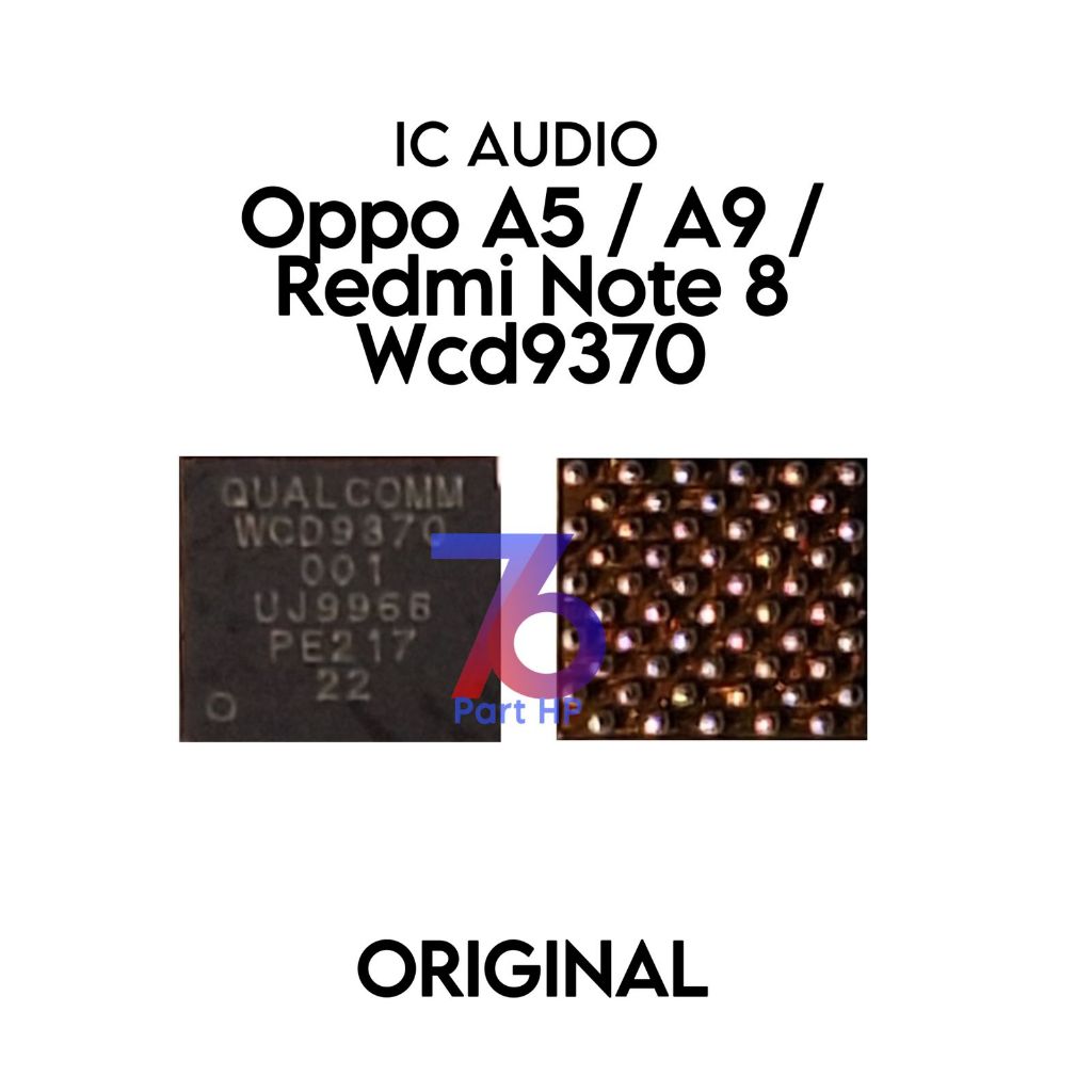 IC Audio WCD9370 001 / wc D9370 001 / OP A5 / OP A9 / Redmi Note 8 / CPH1931 / CPH1959 / CPH1933 / C