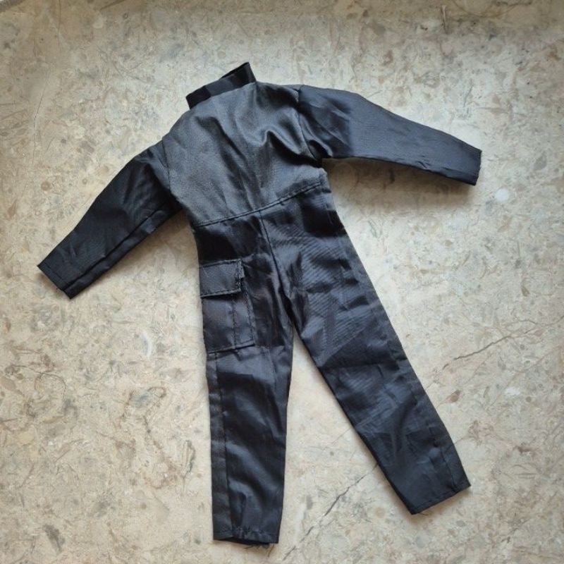 Baju Jumpsuit Boneka Barbie Ken parasut black