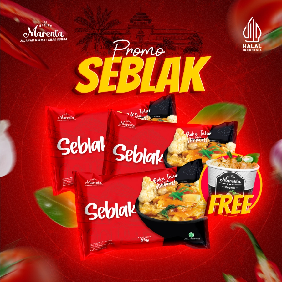 

PROMO SEBLAK (BELI 3 SEBLAK + GRATIS 1 CUANKI)