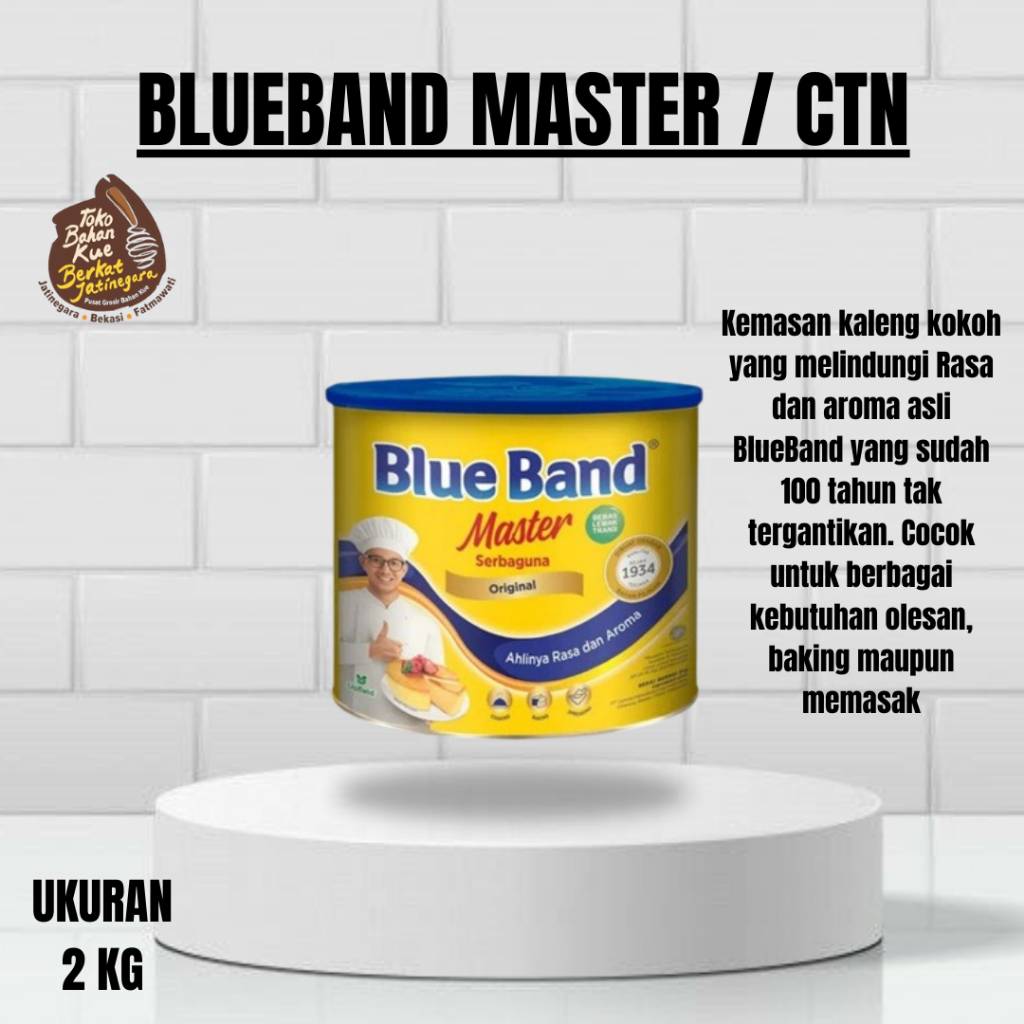 

MARGARINE BLUE BAND 2 KG / BLUE BAND 2 KG CTN / BLUE BAND MASTER/ CTN ( 6 PCS)