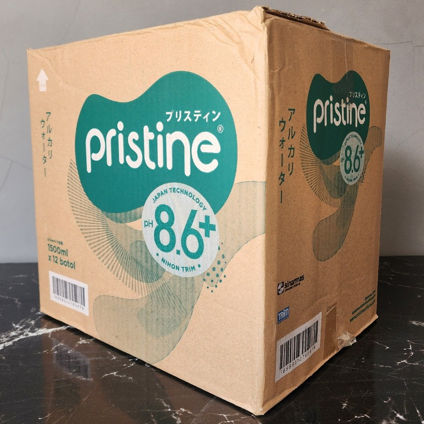 

Pristine 8.6+ 1500ml - Air Mineral 1 Dus Isi 12 Botol