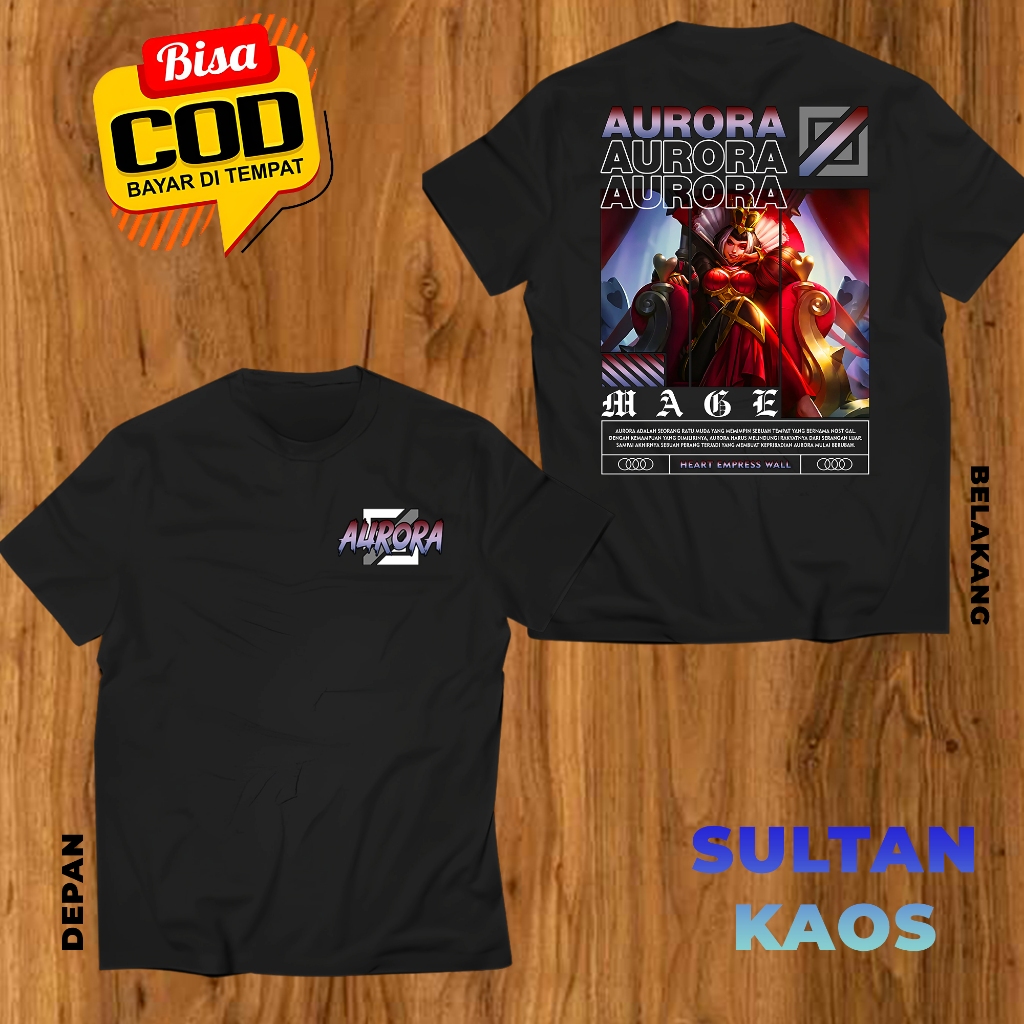 AURORA MOBA - SULTANKAOS89 - KAOS DEWASA MOBILE LEGEND AURORA HEARTBREAK EMPRESS WALL - BAJU ML AURO