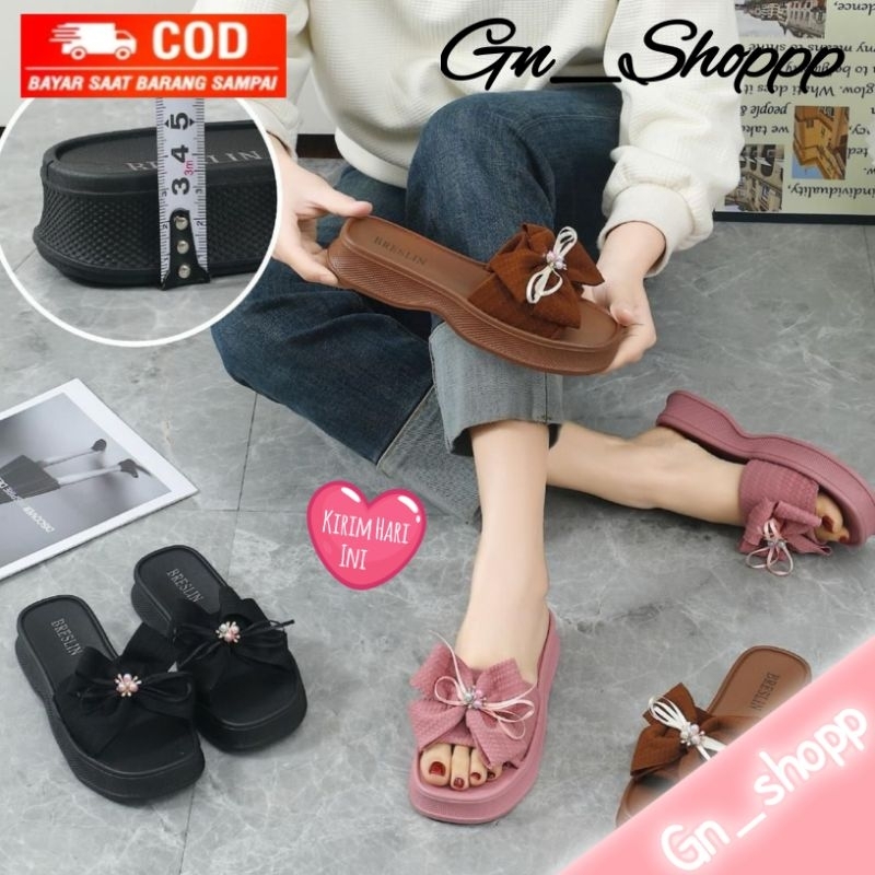 Sandal Wanita Slop Pita Karet Jelly Terbaru 8896-K1 Breslin