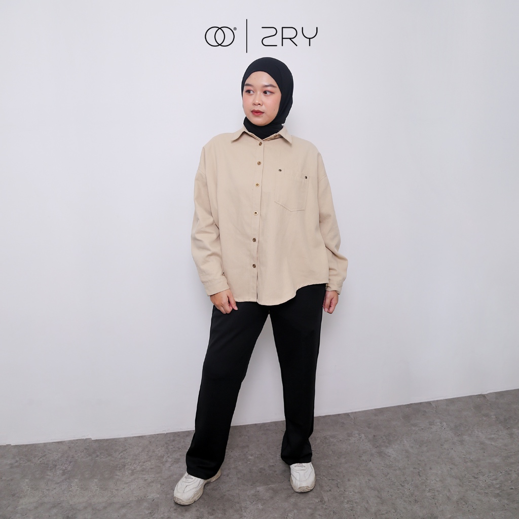 ZRY | Nagita Top | Kemeja Panjang Wanita Linen Oversize
