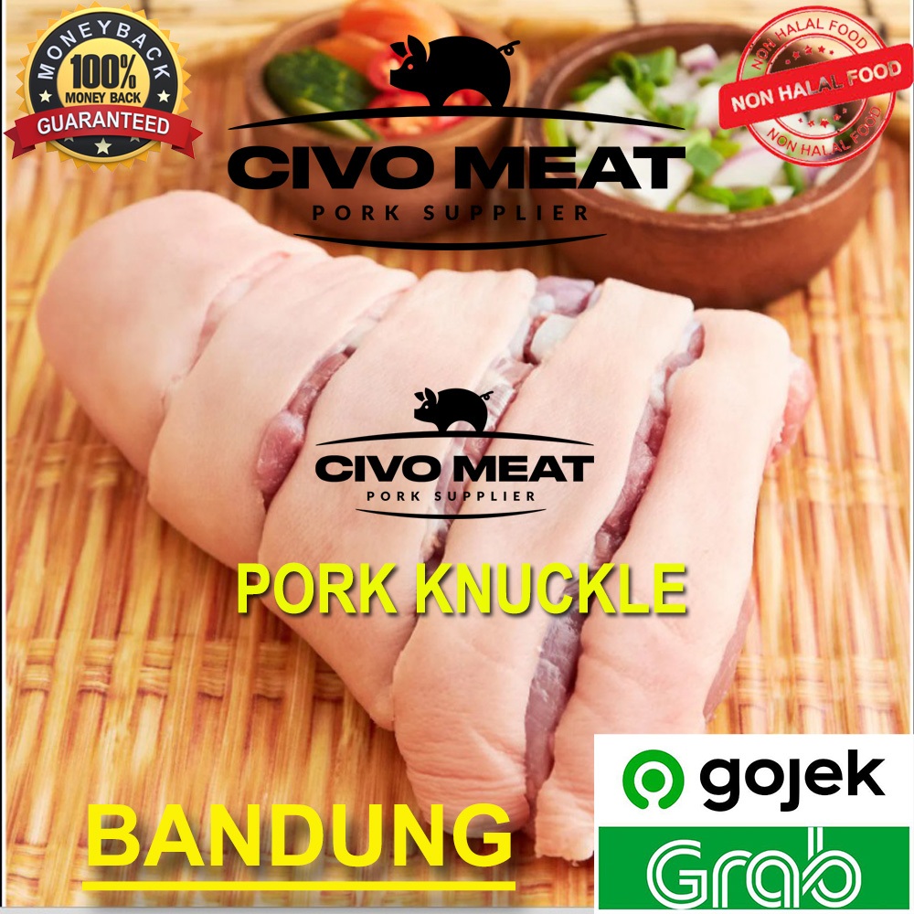 

Pork Knuckle / Betis Babi kaki belakang - sudah Dipotong2 - 1kg