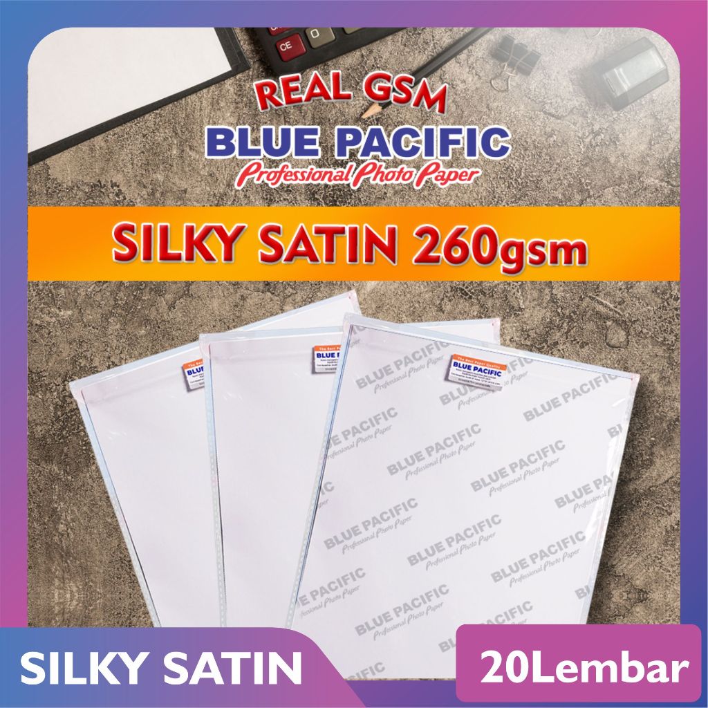 

Blue Pacific Kertas Foto Silky Satin Paper A4 260 Gsm - Isi 20 Lembar