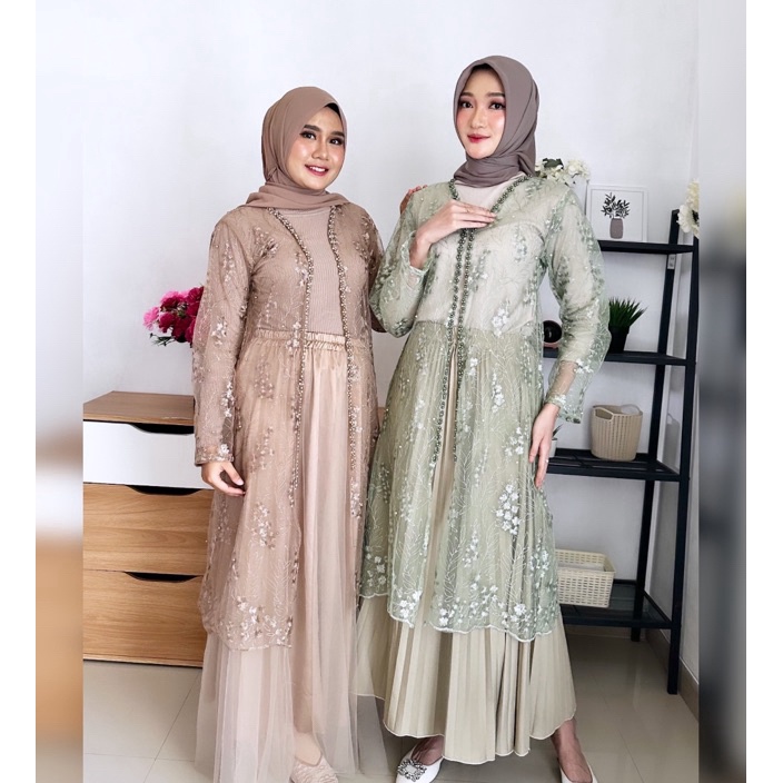 KP8 Sophia Outer Tule Mewah untuk lebaran  Kondangan  by Akirabutik