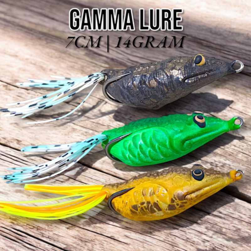SOFT FROG GAMMA LURE UKURAN 7CM BERAT 14GRM UMPAN KESTING