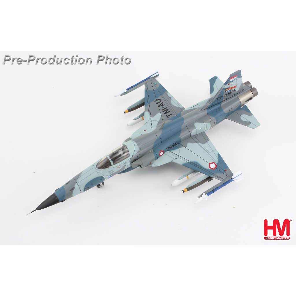 Diecast Pesawat Jet Tempur F-5 E Tiger TNI AU Indonesia Hobby Master
