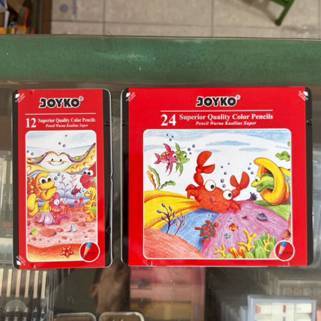 

Pensil Warna Kaleng Joyko CP-12TC CP-24TC Color Pencils 12 Warna DAN 24 Warna