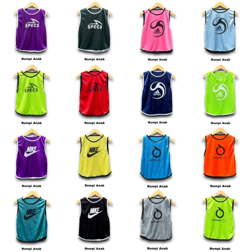 Rompi Futsal Murah Untuk Anak Anak Rompi Bola Murah Anak Laki Laki Atasan Olahraga Anak Untuk Sepakb