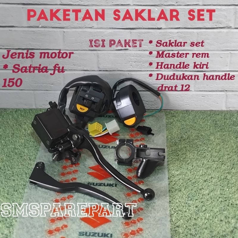 paketan saklar set kanan kiri sen starter suzuki satria fu 150 master rem rumah minyak rem assy + ha
