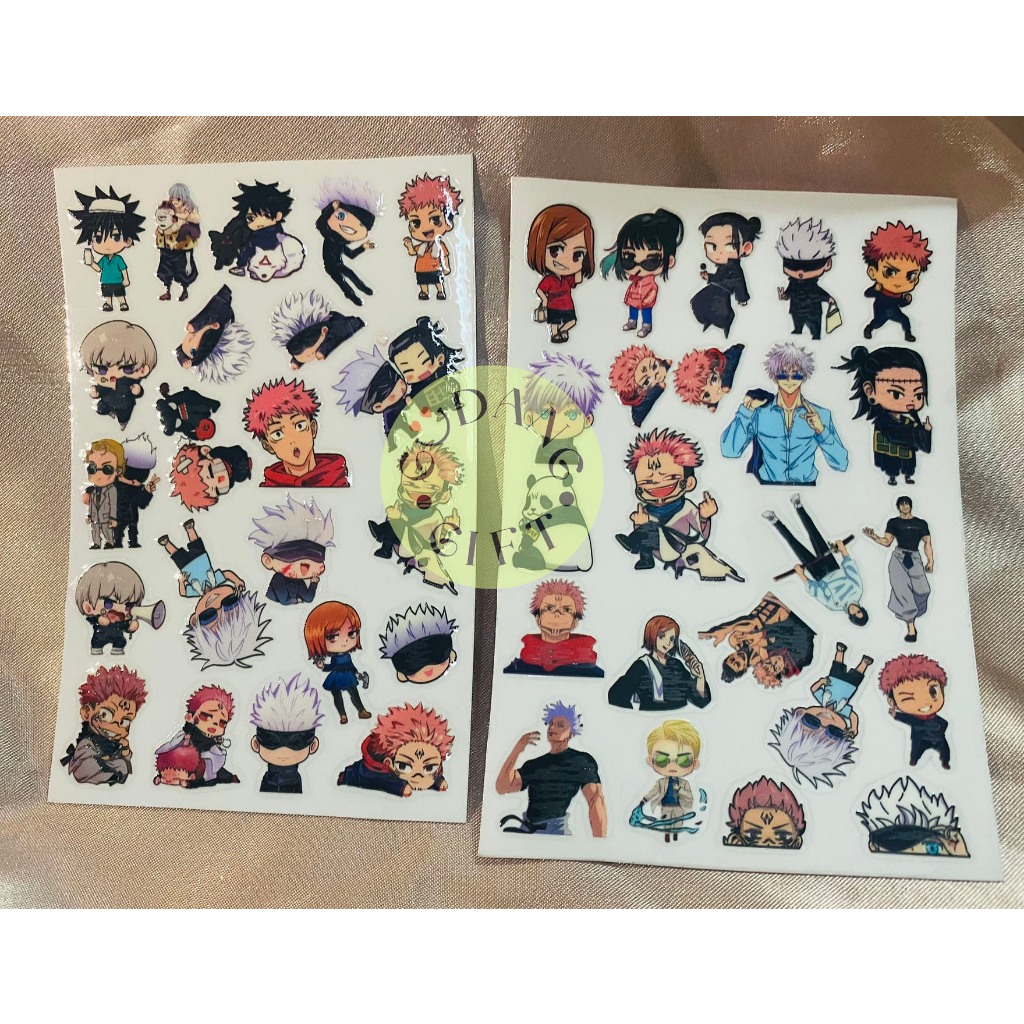 Jujutsu Kaisen STICKER Stiker Anime Gojo Nanami Yuji Sukuna Geto Nobara Yuta Toge Inumaki | Anti Air