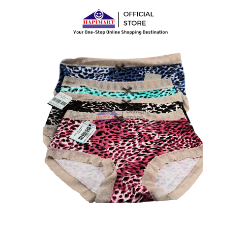 Celana Dalam Wanita Pertengahan Pinggang Ukuran Besar Motif Leopard/Celana Dalam Motif Macan Tutul /