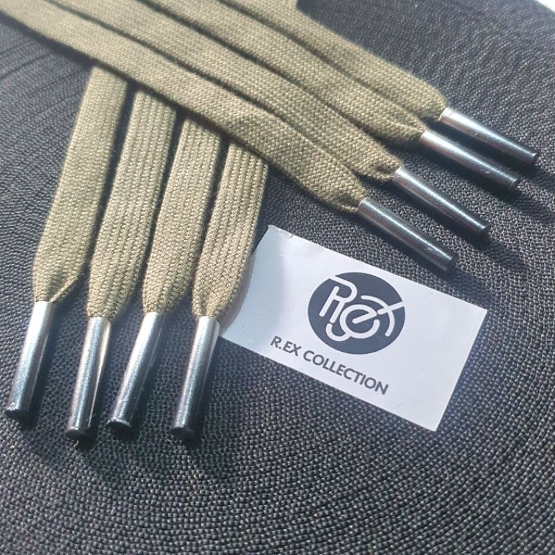 Tali Hoodie/Celana Flat hijau Army Ukuran 1cm Panjang 130cm