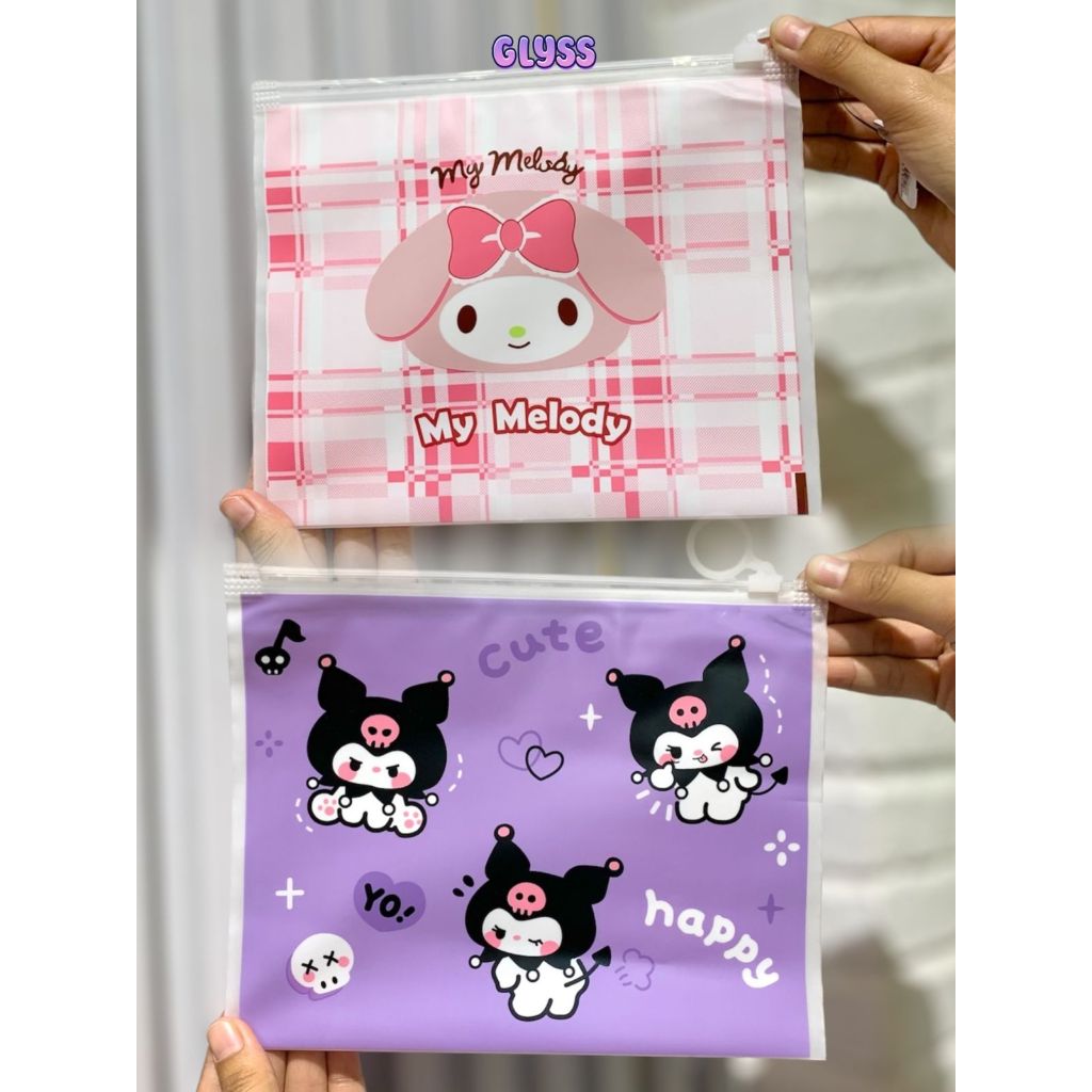 

tpensiltrans - GLYSS Tempat pensil transparan / tempt pensil anak / pouch kecil