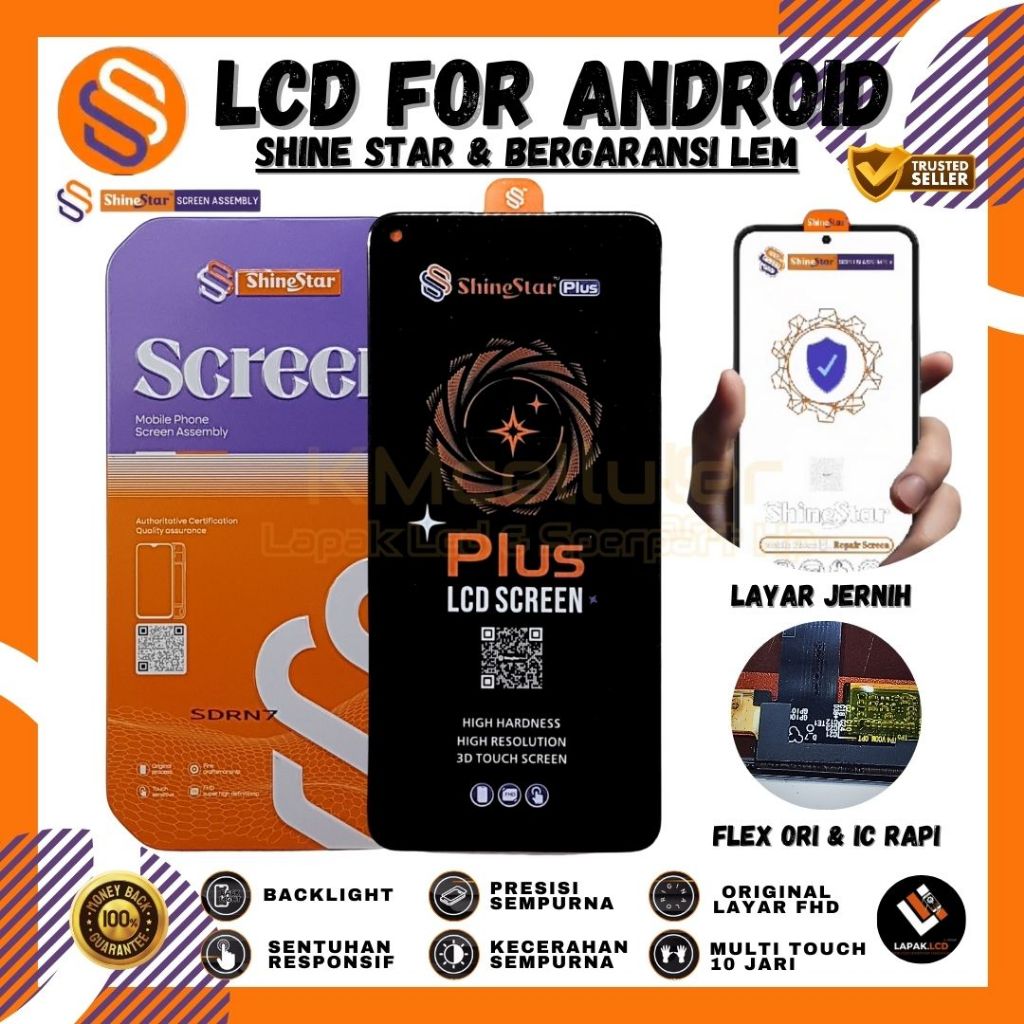 LCD REALME C25/C25s/A54s/A64 4g/ Oppo A16/ Narzo 50a Ori Shine Star