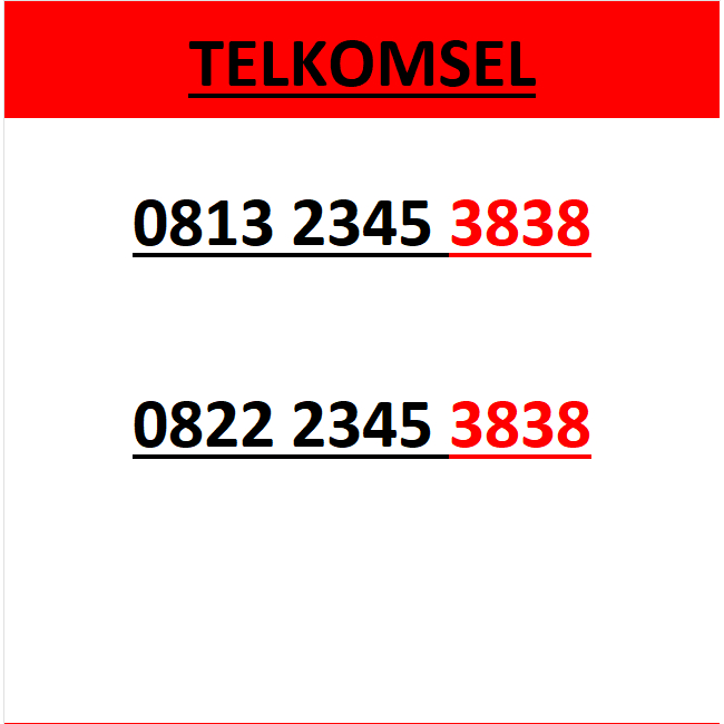 nomor cantik telkomsel simpati seri abab 3838 murah lengkap wn84 6000