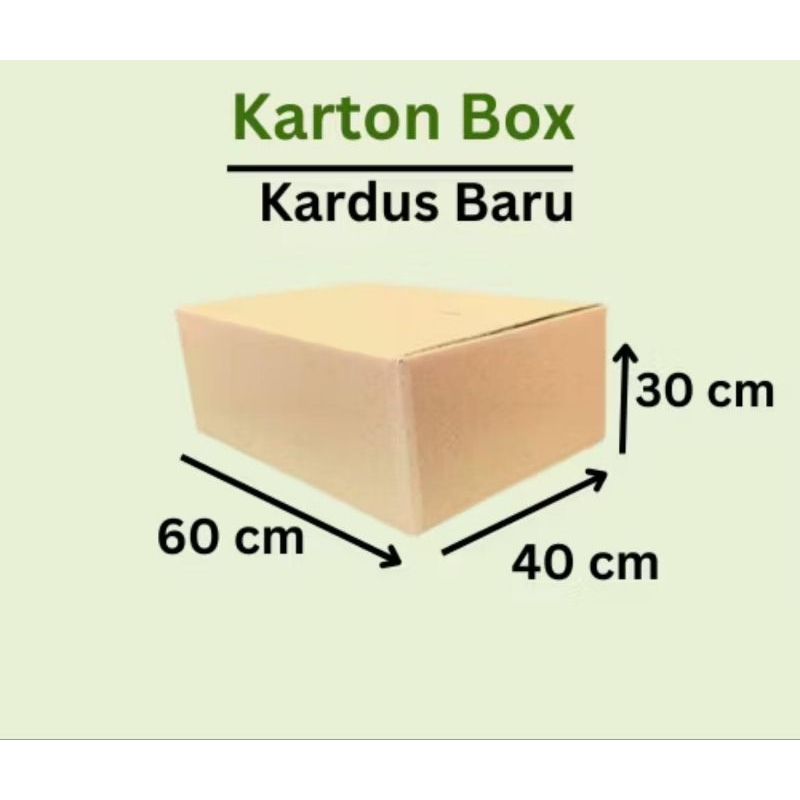 

60x40x30 cm kardus polos packing kemasan karton dus besar corrugated kraft