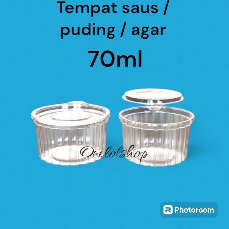 1DUS Mika Pudding Agar / Mika Sambal + Tutup Sambung 70ml