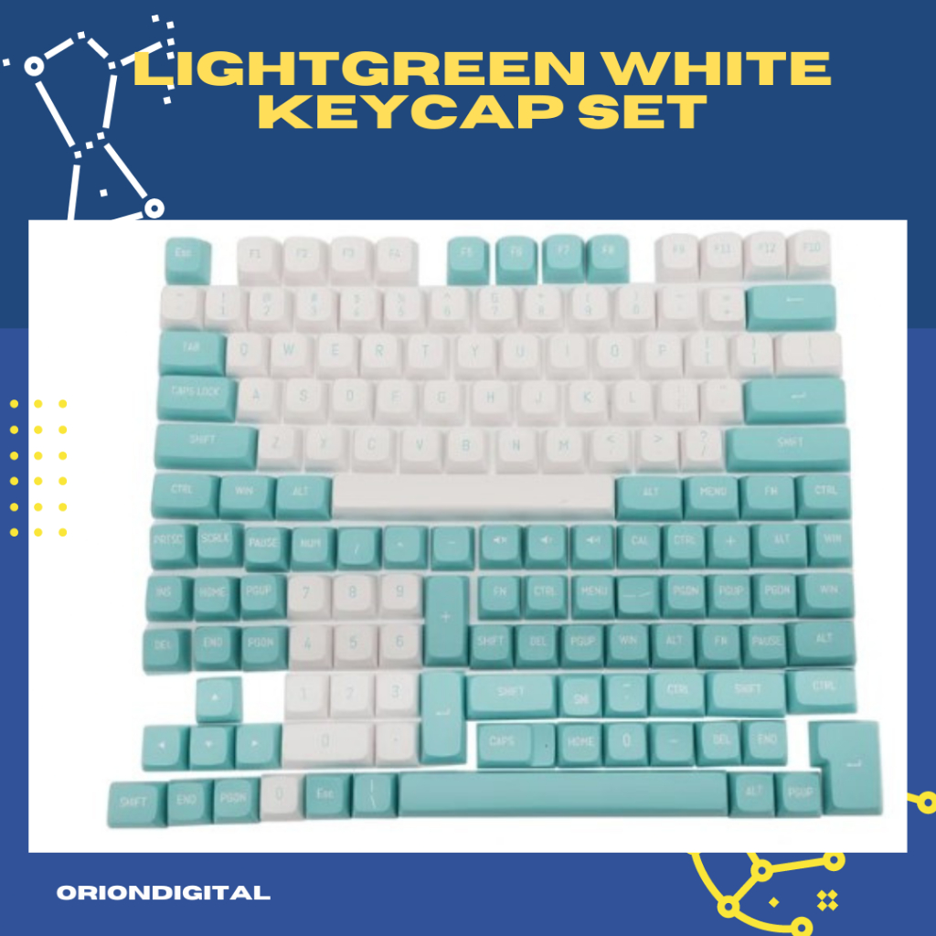 Lightgreen White Keycap Keycaps CSA Cherry Profile