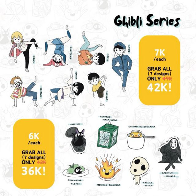 

STICKER GHIBLI CREATURES by MOPA