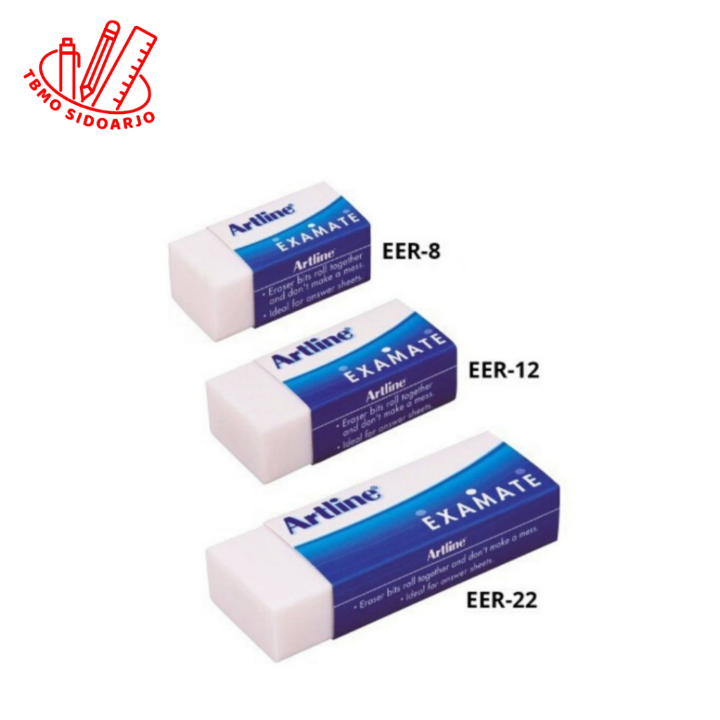 

TBMO Artline Penghapus Pensil Eraser Kecil Sedang Besar EER-8 EER-12 EER-22 Per Pcs