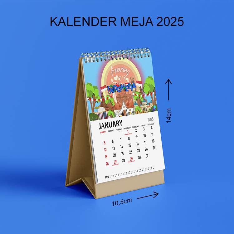 

Kalender 2025 Lengkap Kalender Meja Ukuran Kecil Motif Indonesia Culture #05