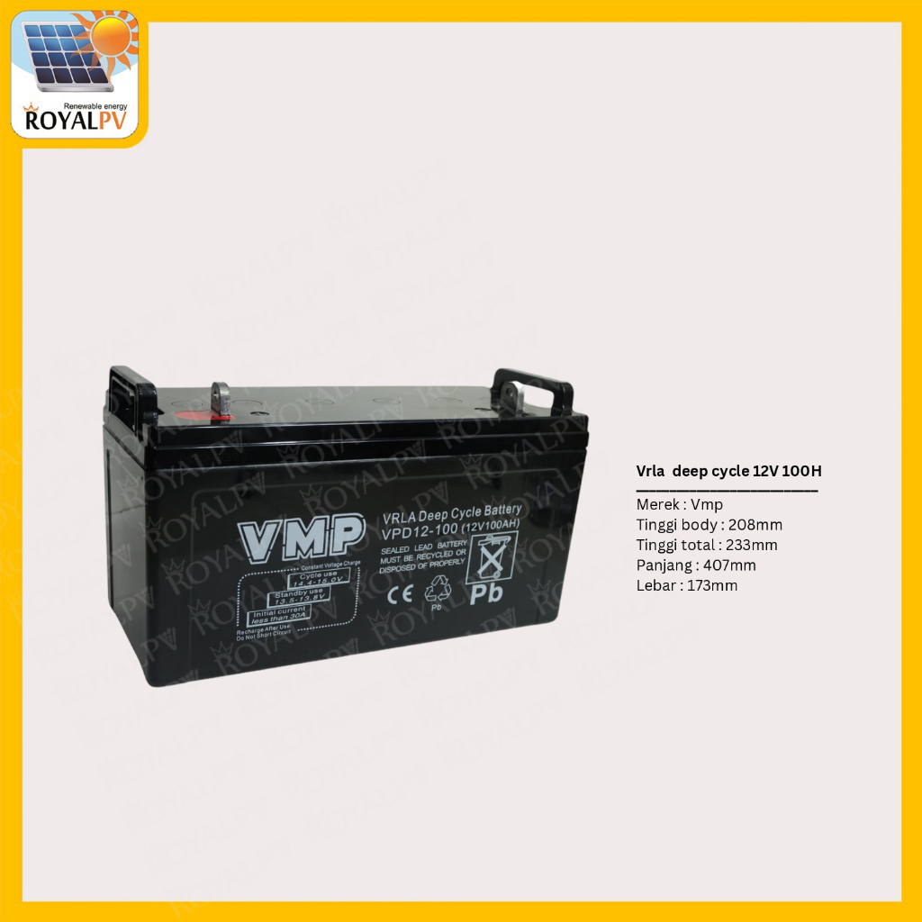 Baterai ups vmp 12v 100ah, battery ups 12v 100ah, aki ups 12v 100ah