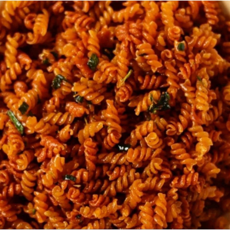 

Makaroni Spiral Pedas Daun Jeruk