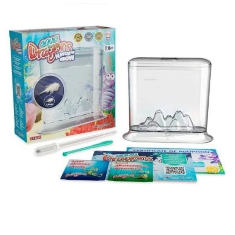Set Akuarium Bawah Laut Aqua Dragons Hatch n Grow Underwater World Boxed Aquatic Pets Kit